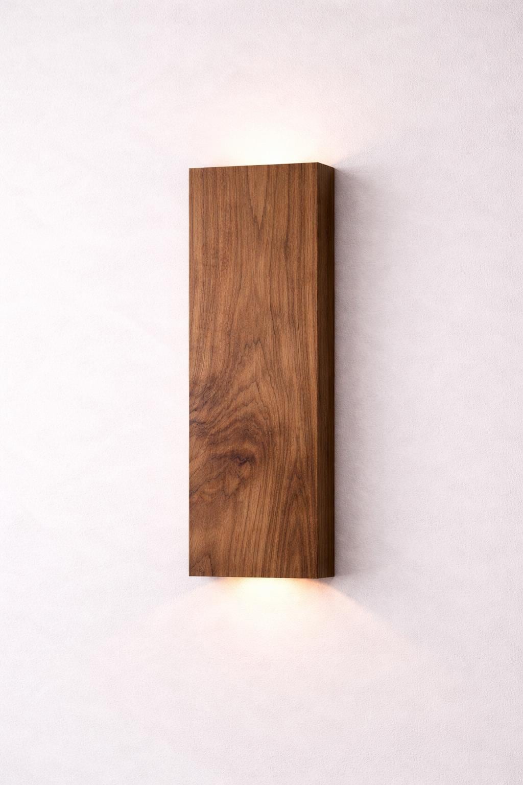 Wandleuchte Holz Eiche | Handgefertigte Wandlampe mit Eichenfurnier | mit Stecker oder fest verdrahtet | Modern