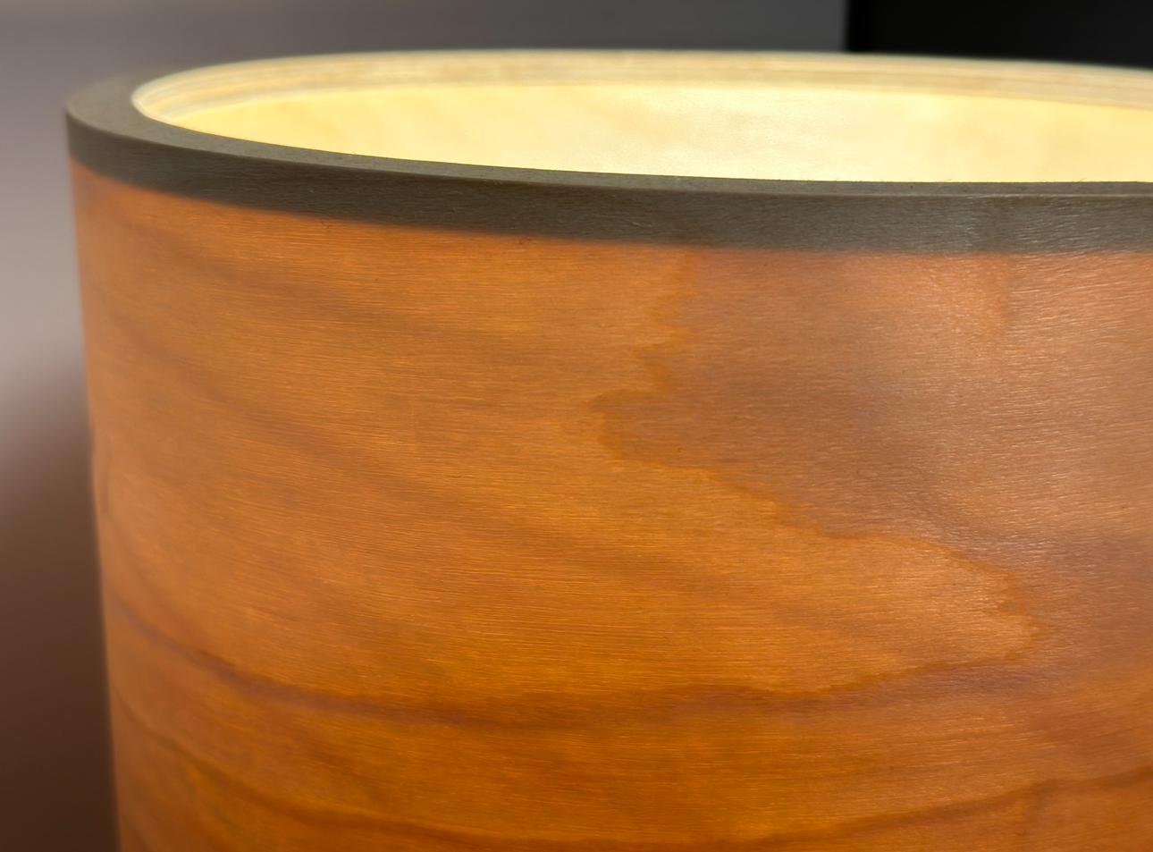 Japandi Table Lamp: Handmade Natural Wood Bedside Light