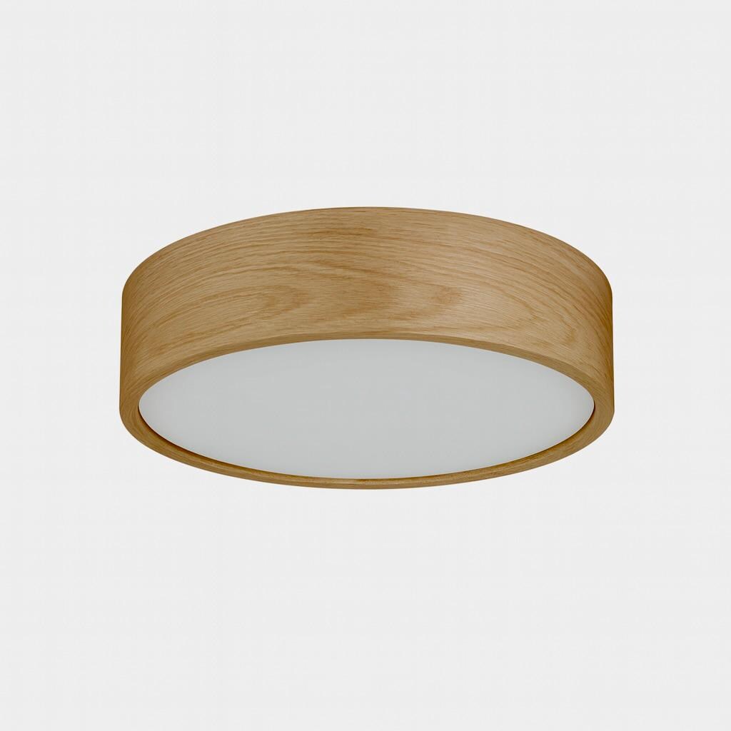 Modern Flush Mount Wood Lamp - Floating Ceiling Light, Handmade Scandinavian Design