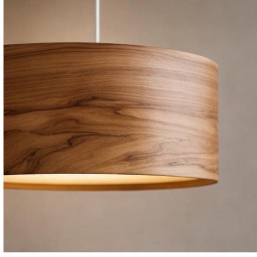 Wood Pendant Light for Kitchen Island – Handmade Red Gum Tree Hanging Lamp – Custom Size