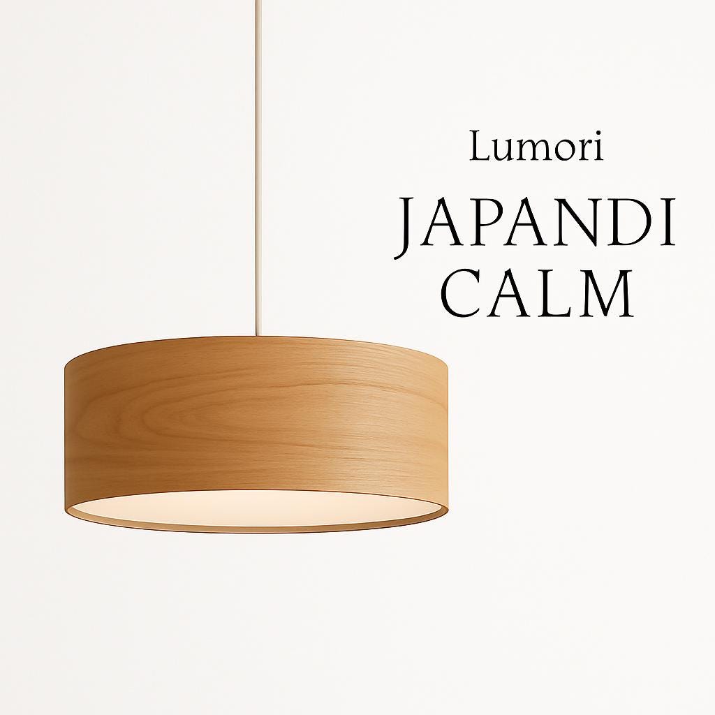 Oak Wood Pendant Light – Japandi Minimalism | Lumori Lamps