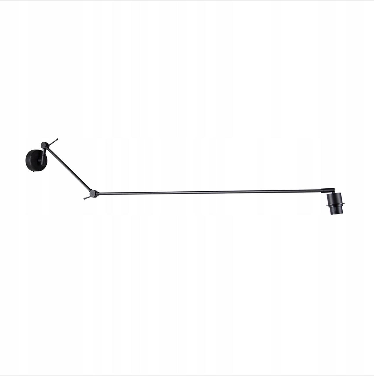 Lampa ścienna z abażur z brzozy - regulowana wysokość