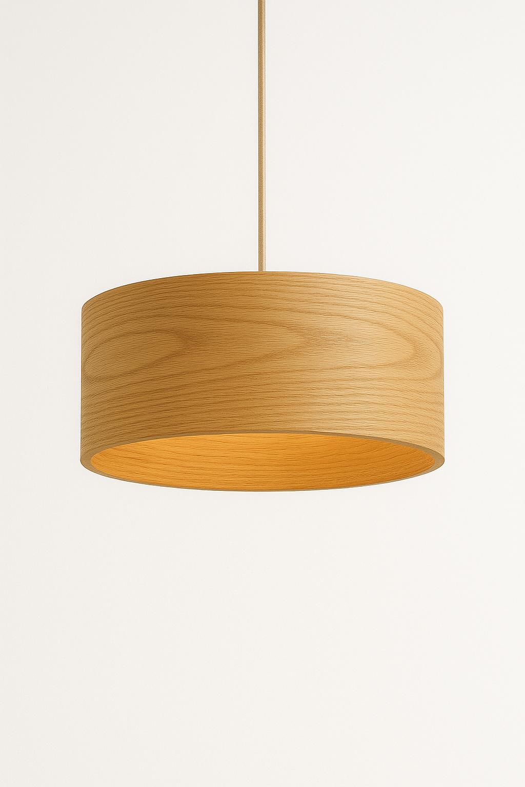 Oak Wood Pendant Light – Japandi Minimalism | Lumori Lamps